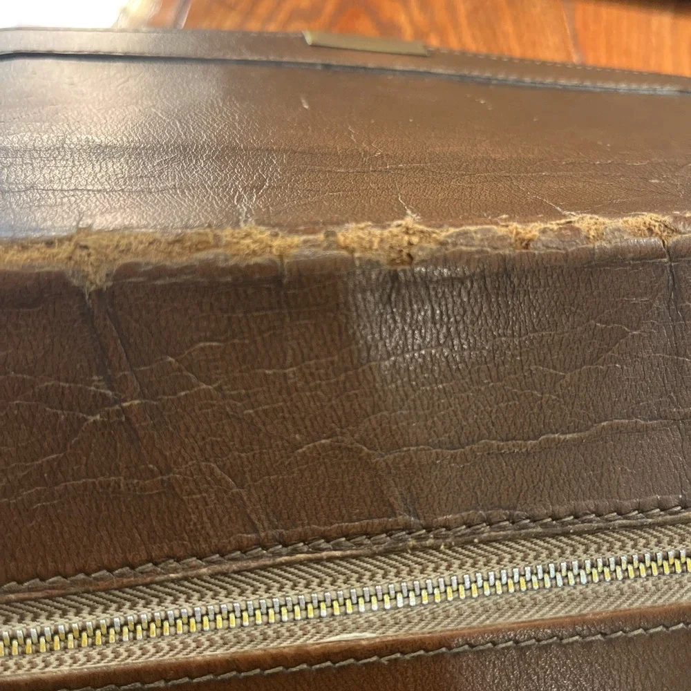 Vintage Hartmann Leather Laptop Document Portfolio Envelope Briefcase 1950 Talon